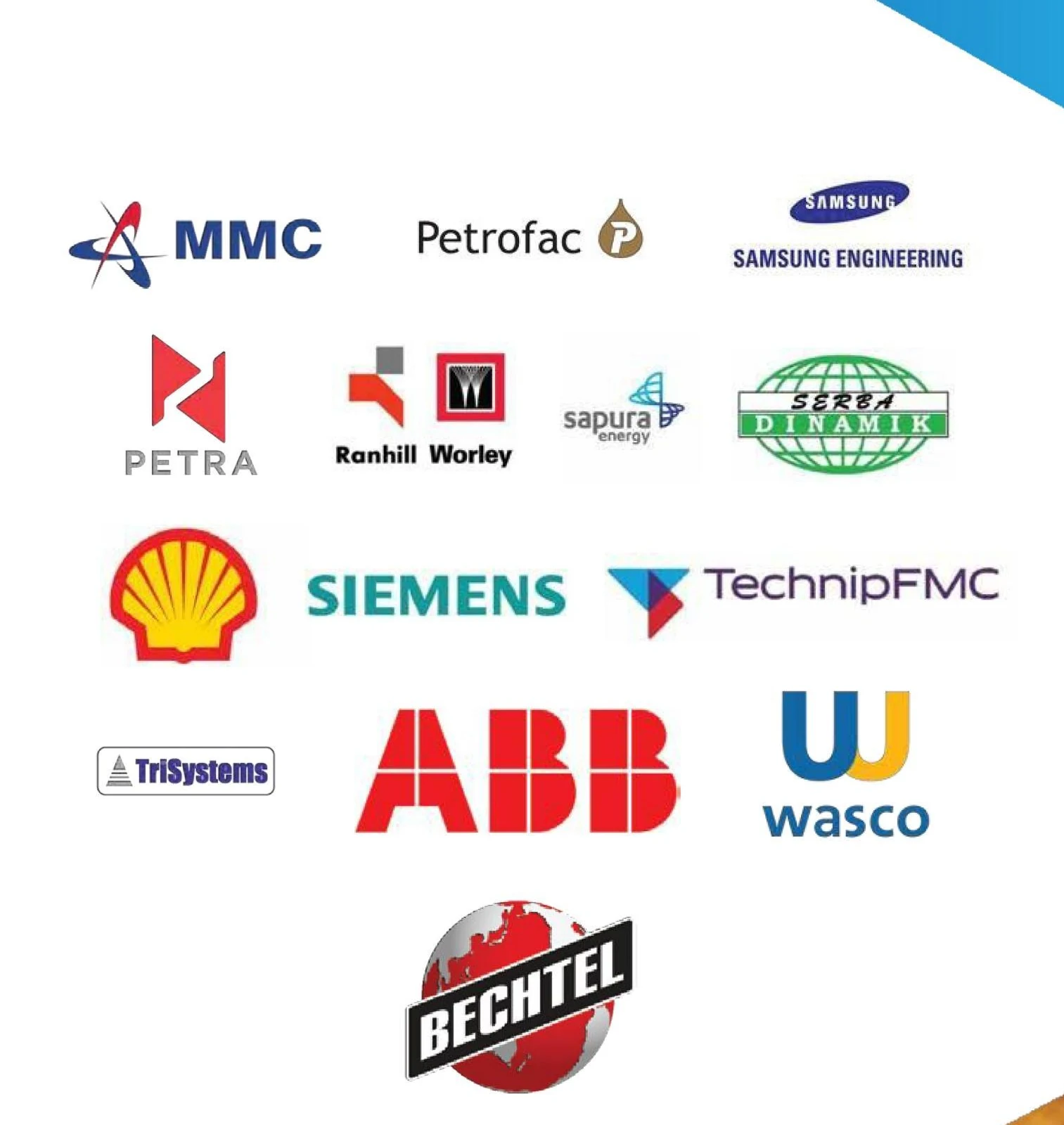Second board of organization logos represented in the company profile